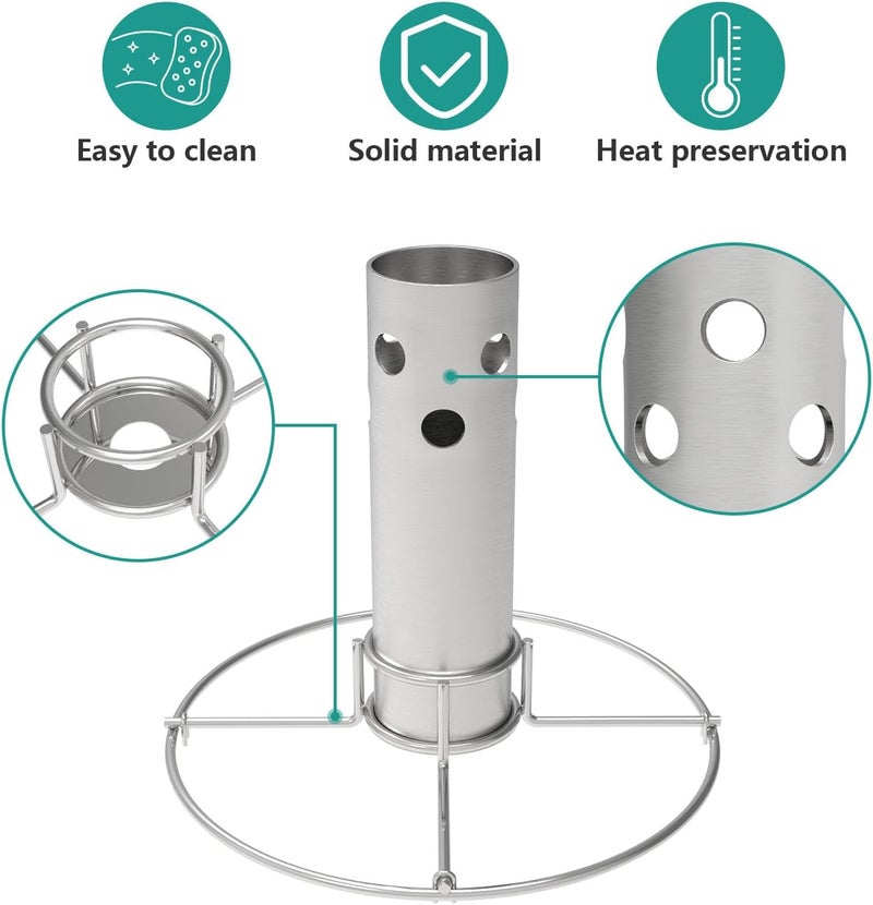 EasiBBQ Turkey Fryer Flavor Infuser Stand for Char-Broil Big Easy Oil-Less, Turkey Chicken Fryer for Deep Fry Pot Grill BBQ, Replacement Part for Char-Broil 4897766R06 - Image 5